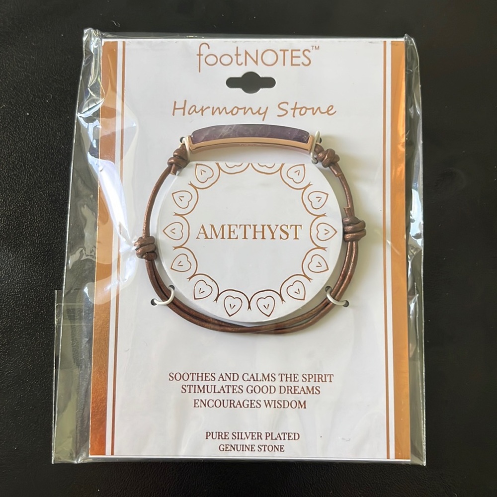 Footnotes Amesthyst Harmony Stone Bracelet